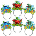 KKBES Happy Birthday Headbands for Kids and Adults – 12 Pack, 3 Patterns, Stretchable Paper Party Headwear