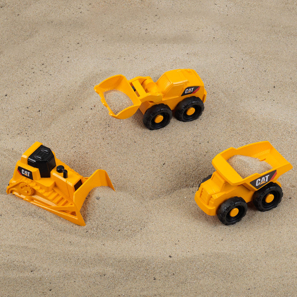 Klein CAT Caterpillar Construction Site Mega Set – 3-Piece 1:50 Scale Bulldozer, Hauler & Loader for Toddlers 18 Months+