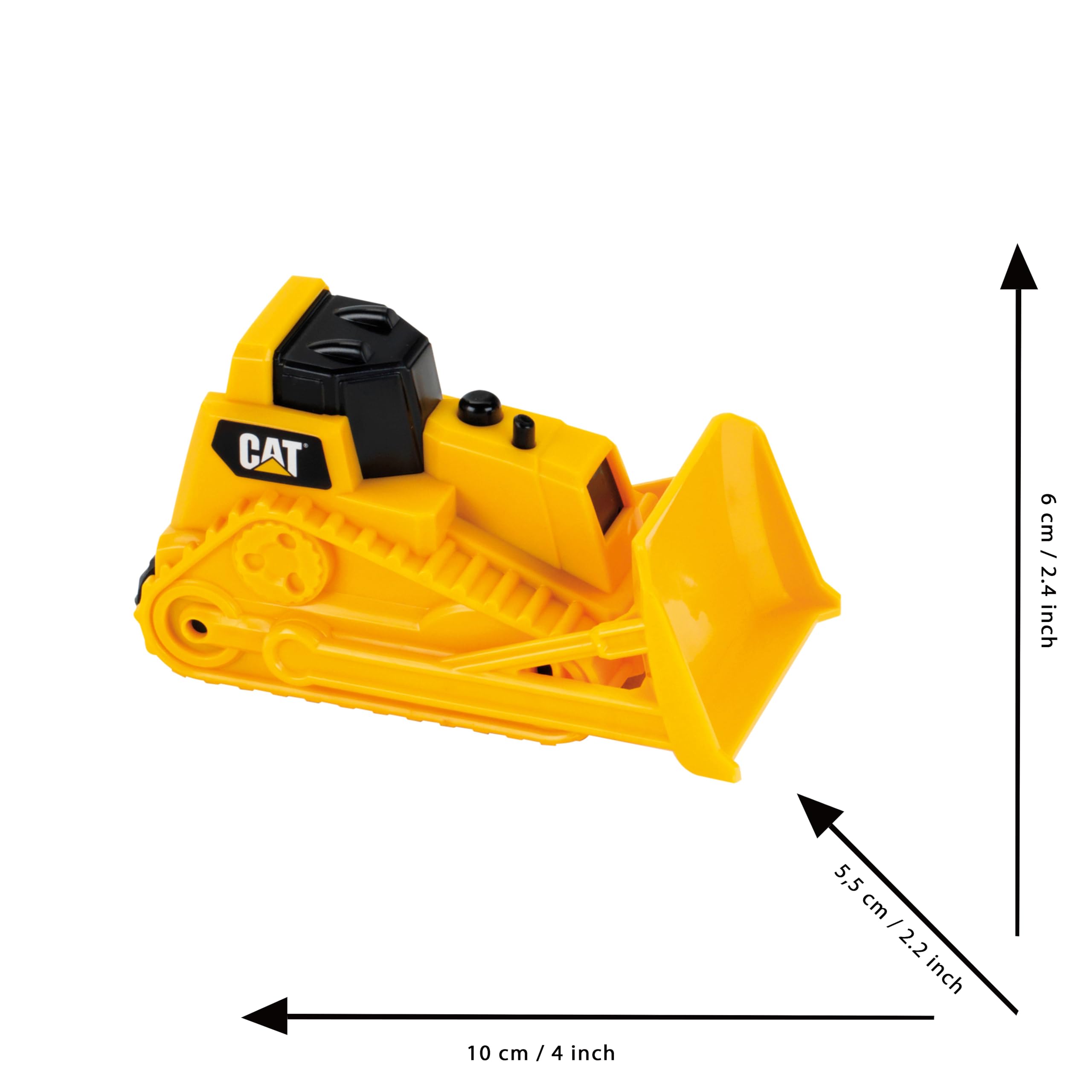 Klein CAT Caterpillar Construction Site Mega Set – 3-Piece 1:50 Scale Bulldozer, Hauler & Loader for Toddlers 18 Months+