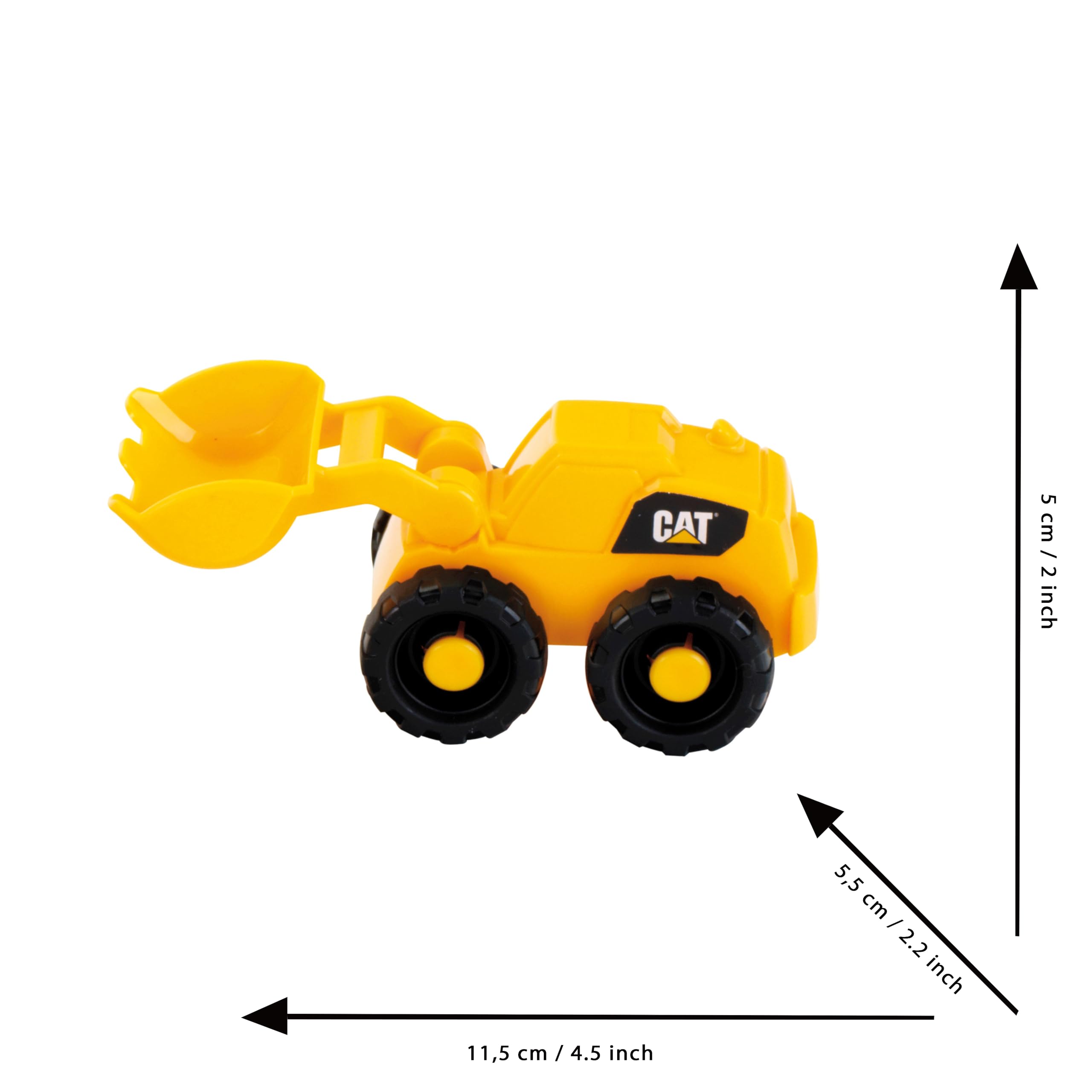 Klein CAT Caterpillar Construction Site Mega Set – 3-Piece 1:50 Scale Bulldozer, Hauler & Loader for Toddlers 18 Months+