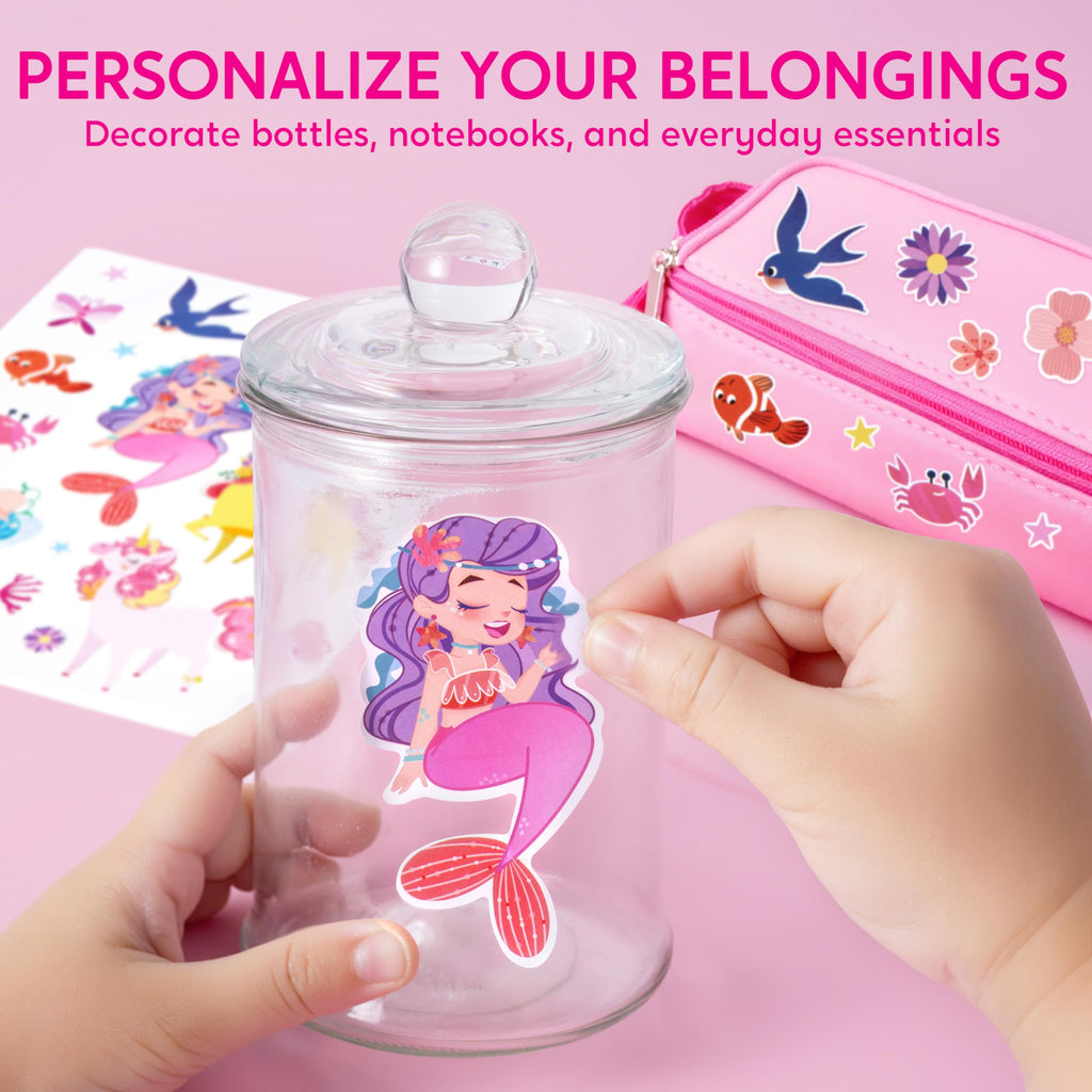 Klever Kits Princess Dot Art Kit – 12 Scenes, Over 1,180 Stickers, Mess-Free Craft for Toddlers 3-7