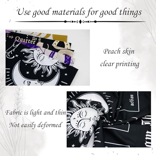 Knana Tarot Altar Cloth Set with Velvet Bag - 29.5 Inch Square Polyester Mat