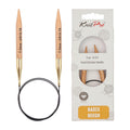 KnitPro Basix Beech Fixed Circular Needles 16" (40 cm) – US Size 10.75 (7 mm) for Smooth, Comfortable Knitting