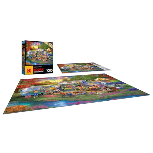 Kodak Premium 1000-Piece Jigsaw Puzzle – Shiny Happy Campers by RoseArt
