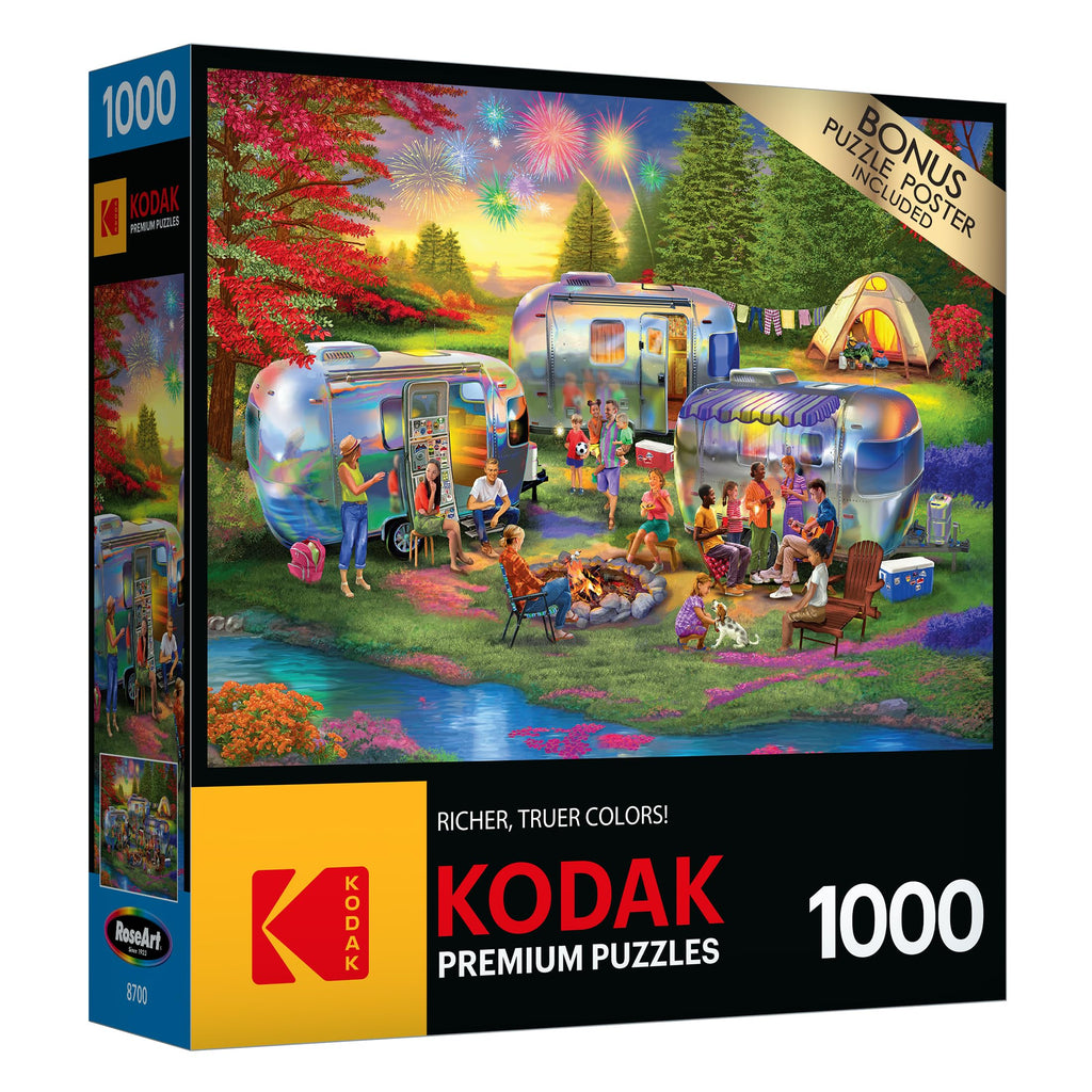 Kodak Premium 1000-Piece Jigsaw Puzzle – Shiny Happy Campers by RoseArt