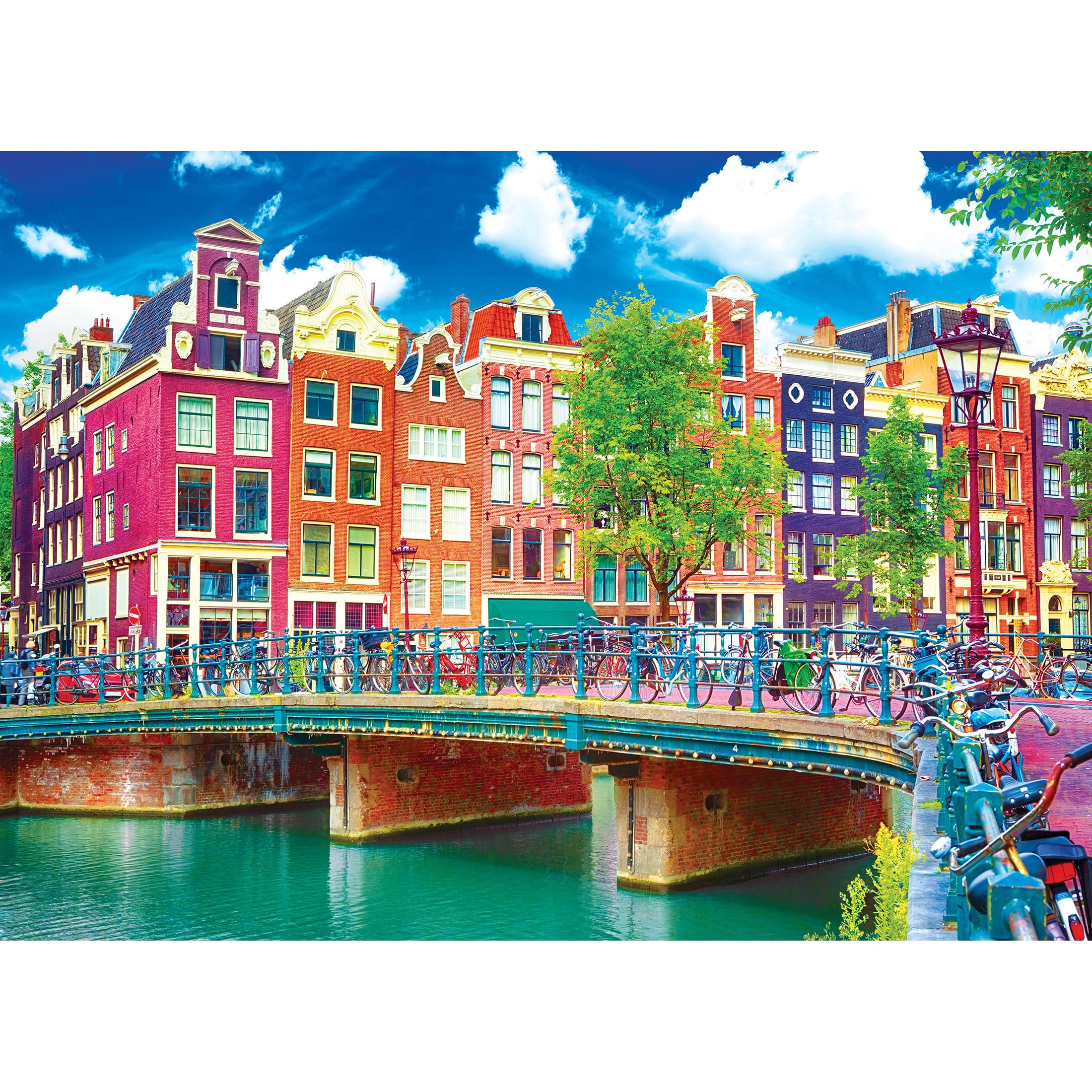 Kodak Premium Amsterdam Canal Waterfront 1000-Piece Jigsaw Puzzle by RoseArt