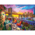 Kodak Premium Cork 1000-Piece Jigsaw Puzzle: Manhattan Balcony Sunset by RoseArt
