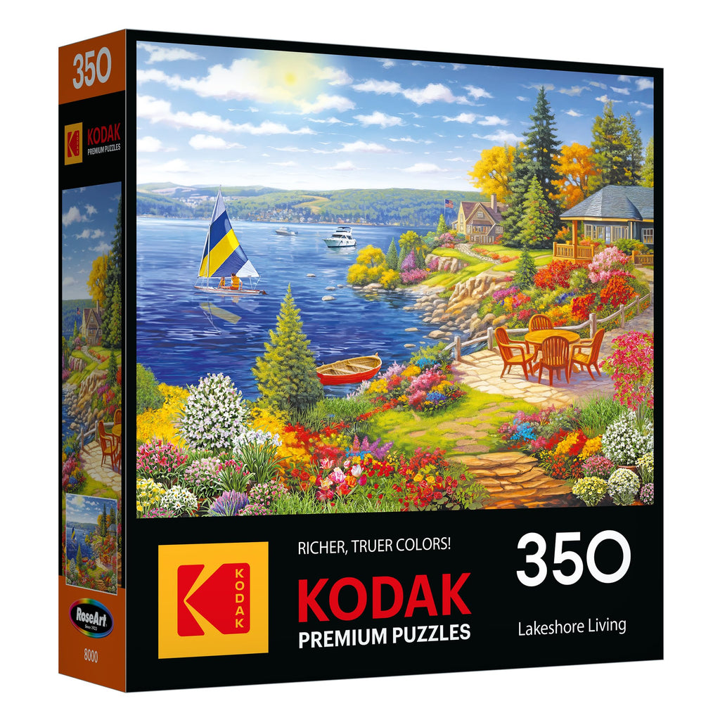Kodak Premium Lakeshore Living 350-Piece Jigsaw Puzzle by RoseArt, 24x18 Inch