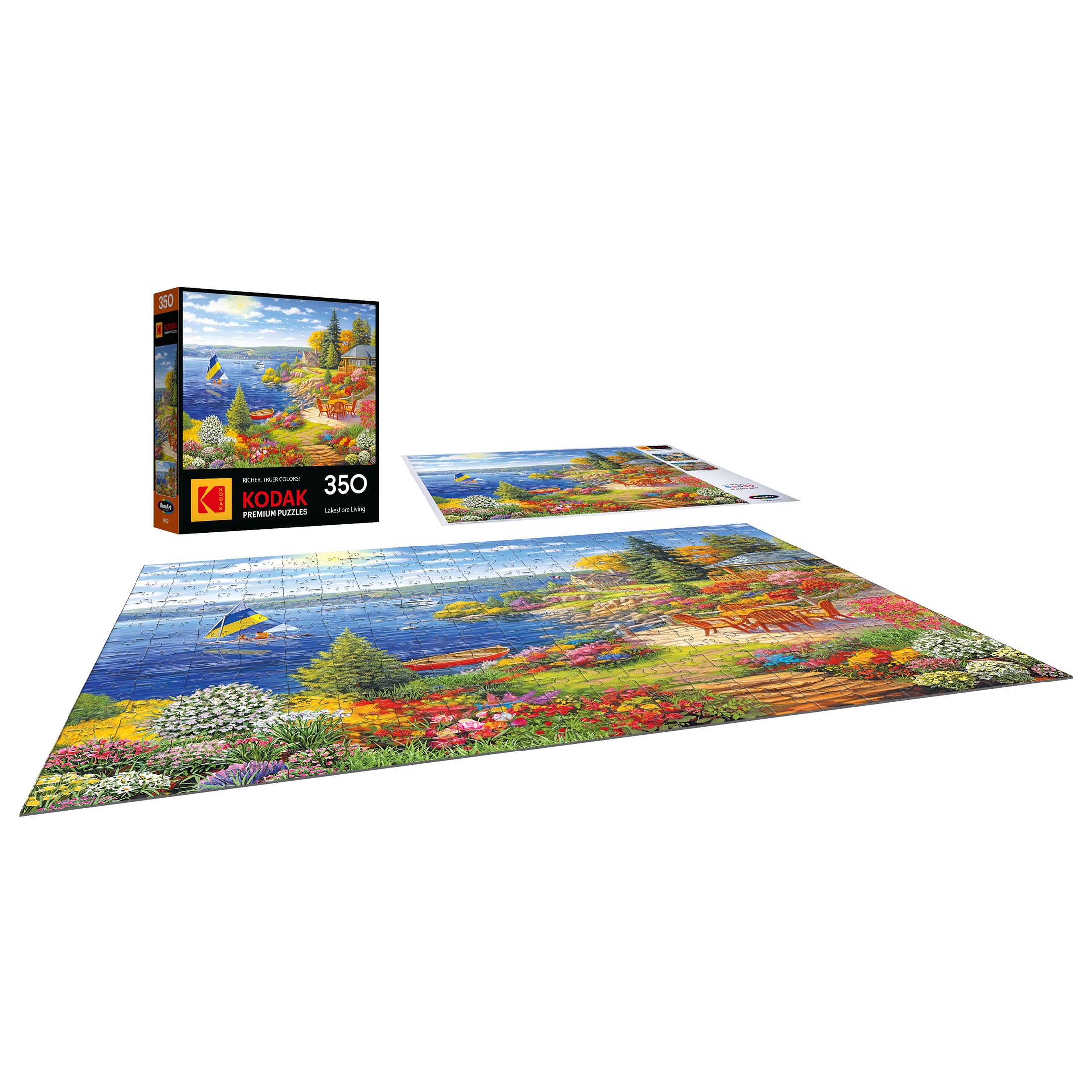 Kodak Premium Lakeshore Living 350-Piece Jigsaw Puzzle by RoseArt, 24x18 Inch