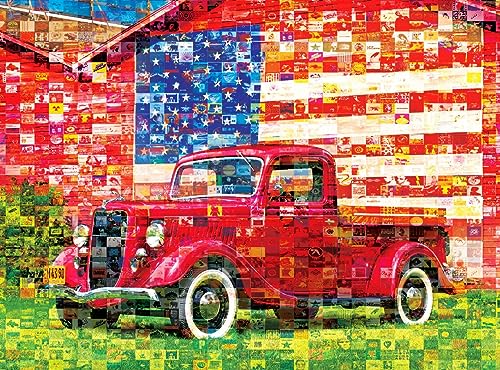 Kodak Premium Mosaics 750-Piece Jigsaw Puzzle – American Pickup Truck by RoseArt