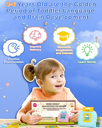 KOKODI Talking Flash Cards for Toddlers 2-5 – 224 Sight Words, Speech Therapy Toy, Autism Sensory Learning, No Screen Required