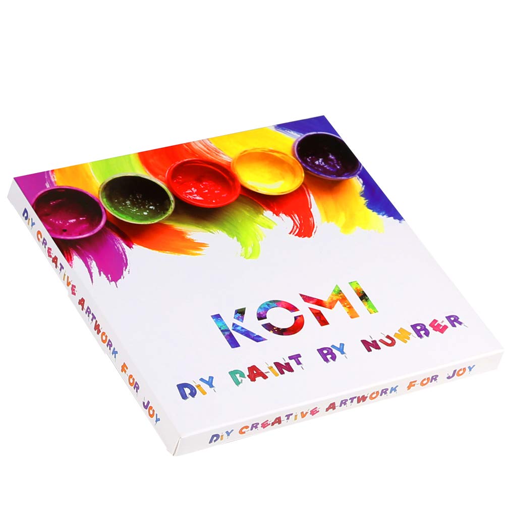 KOMI Dancing Flower Paint by Numbers Kit for Adults – 16x20 Inch Frameless Canvas