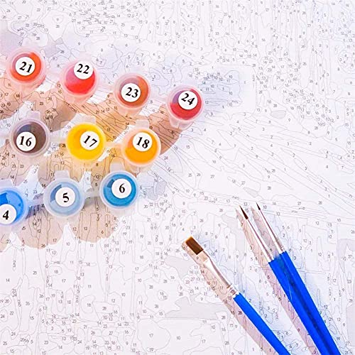 Komking Bulldog Paint by Numbers Kit – 16x20 Animal Canvas for Kids & Adults (Unframed)