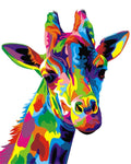 Komking Giraffe Paint by Numbers Kit - 16x20 inch Canvas for Kids and Adults, DIY Colorful Art Craft without Frame