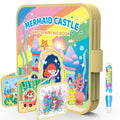 K'ONLE Reusable Water Coloring Book for Toddlers Ages 1-3 – Mermaid Theme, 10 Pages No Mess Travel Activity