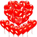 kortes 50 Pack 18 Inch Red Heart Foil Balloons for Valentine's Day and Wedding Decorations