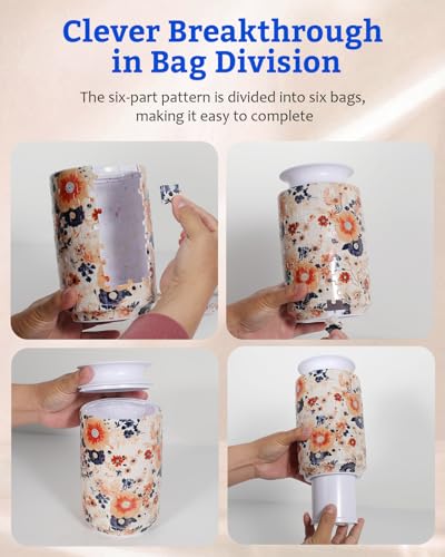 KOSTBAR 3D Puzzle Vase - 162-Piece Plastic Puzzle for Adults, UV Printed, Removable Water Cup, Unique Mother's Day Gift
