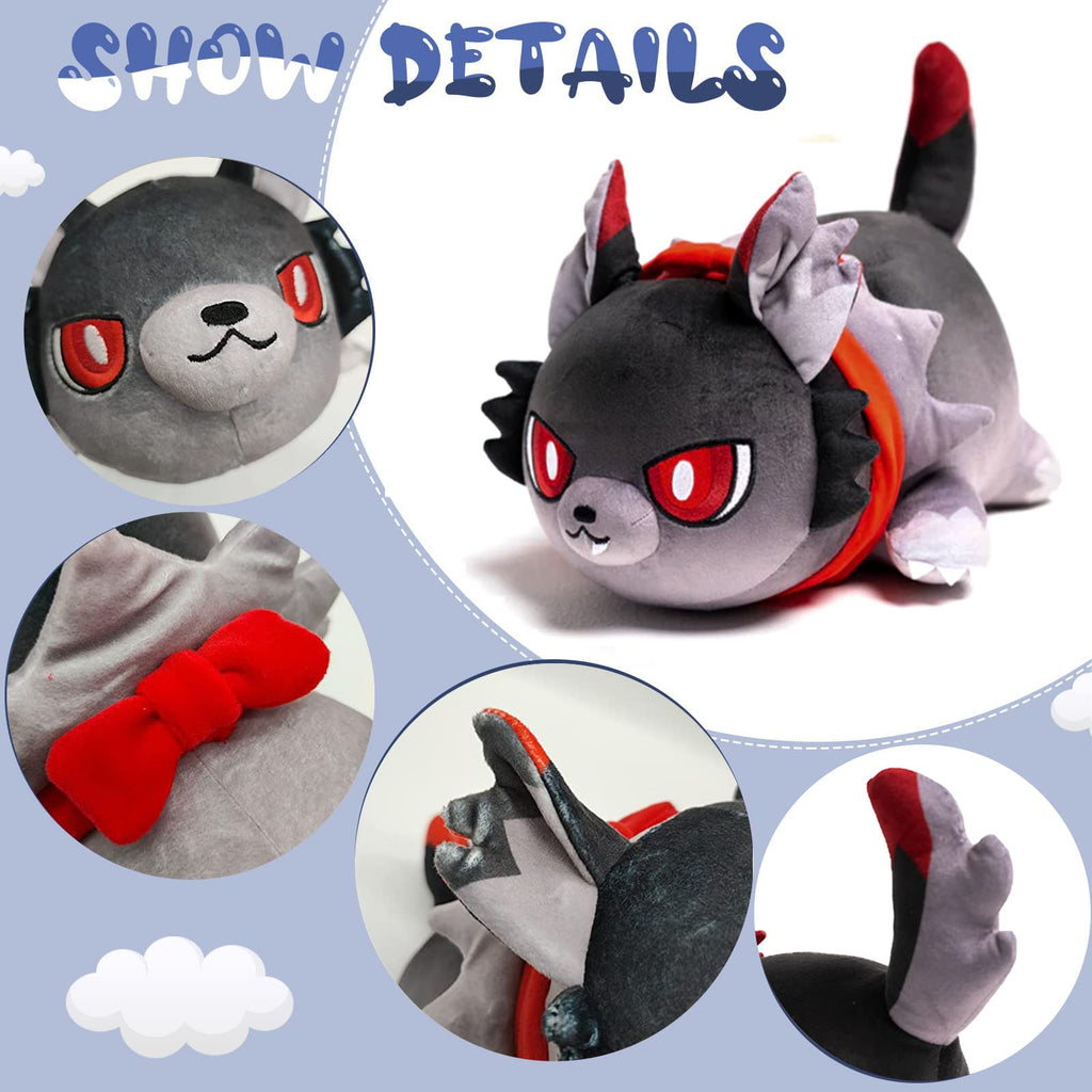 KOWSI Werewolf Cat Plush Toy – Fantasy Mini Squishy Figure, Kawaii Stuffed Animal Collectible for Kids
