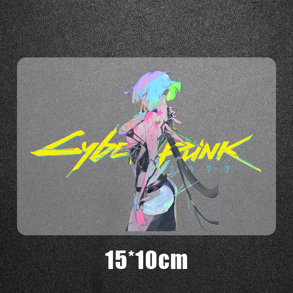 KOZUKI Cyberpunk Edgerunners Lucy Reflective Vinyl Decal – Waterproof, Removable, 8x3 inches