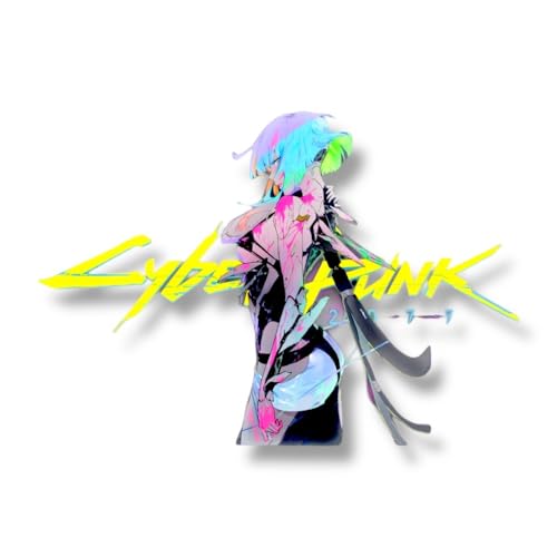 KOZUKI Cyberpunk Edgerunners Lucy Reflective Vinyl Decal – Waterproof, Removable, 8x3 inches