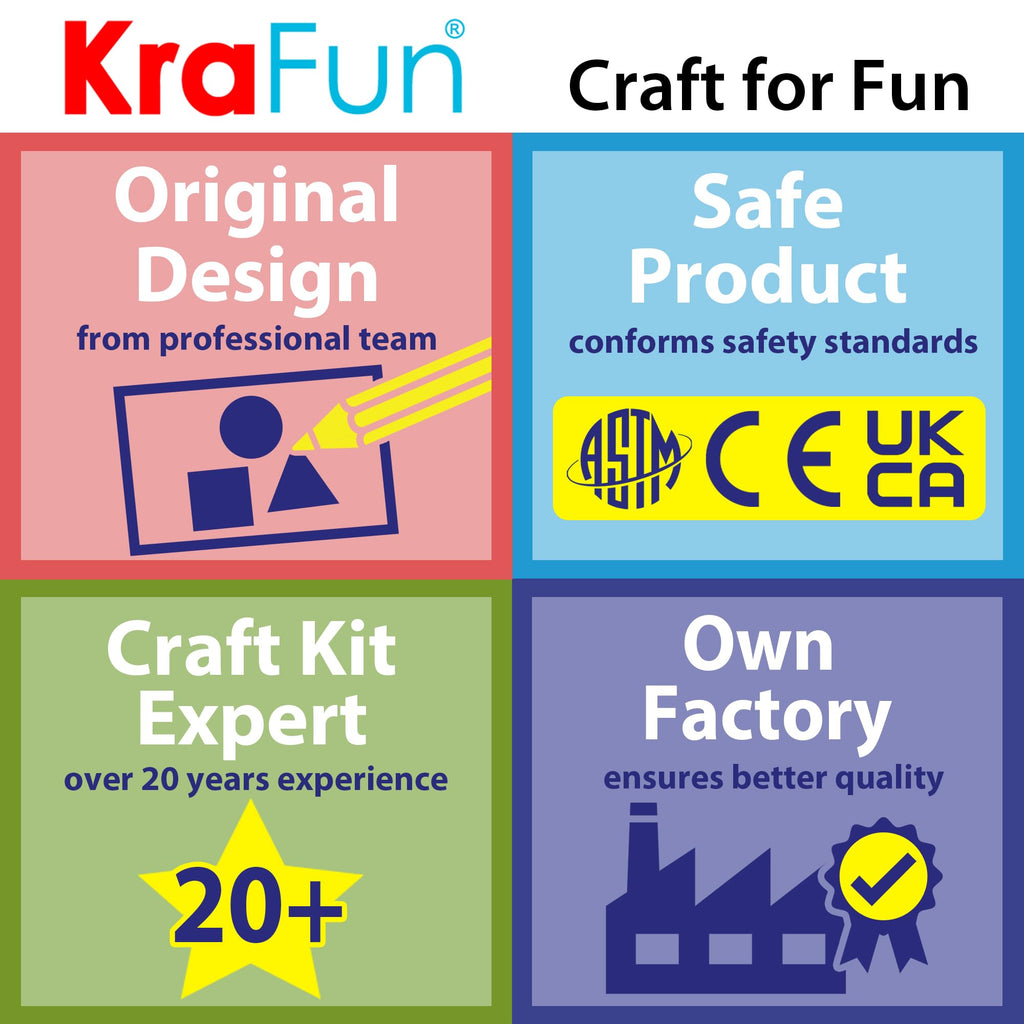 KRAFUN Safari Lacing Cards Kit – 5 Animal Fine Motor Activity for Toddlers Age 3+