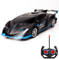 KULARIWORLD 1:18 RC Car for Boys – Fast Rechargeable with Headlights (Black/Blue)