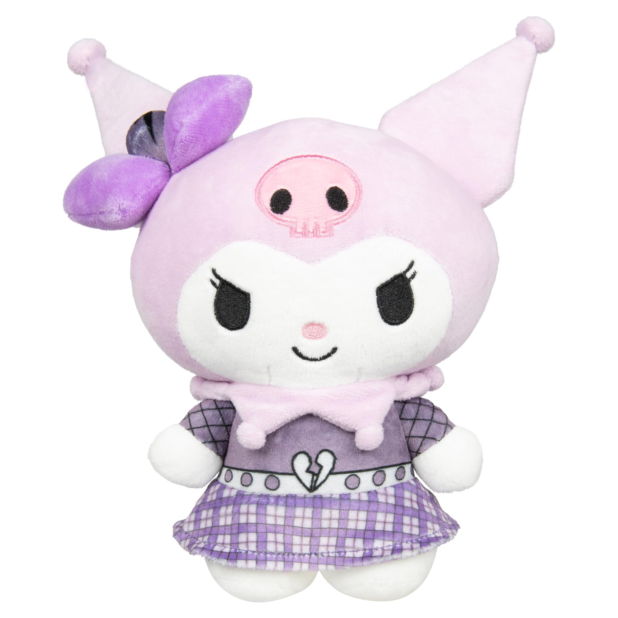 Kuromi Punks Plush (8 inches) - Jazwares Sanrio Hello Kitty and Friends Series 2, Officially Licensed, Ages 6+