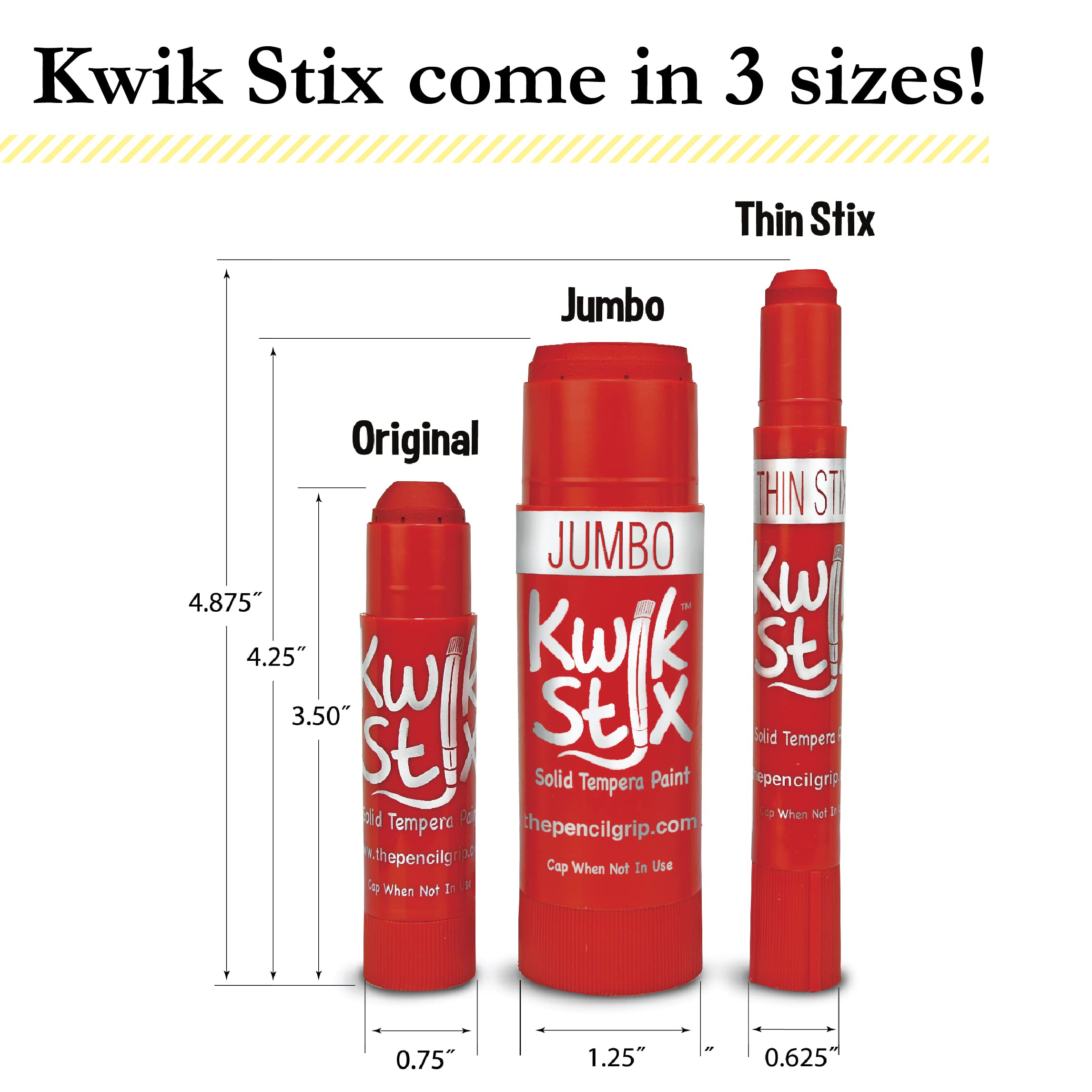 Kwik Stix Tempera Paint Sticks, Jewel Tones, 10 Count - Quick Dry, Washable & Non-Toxic