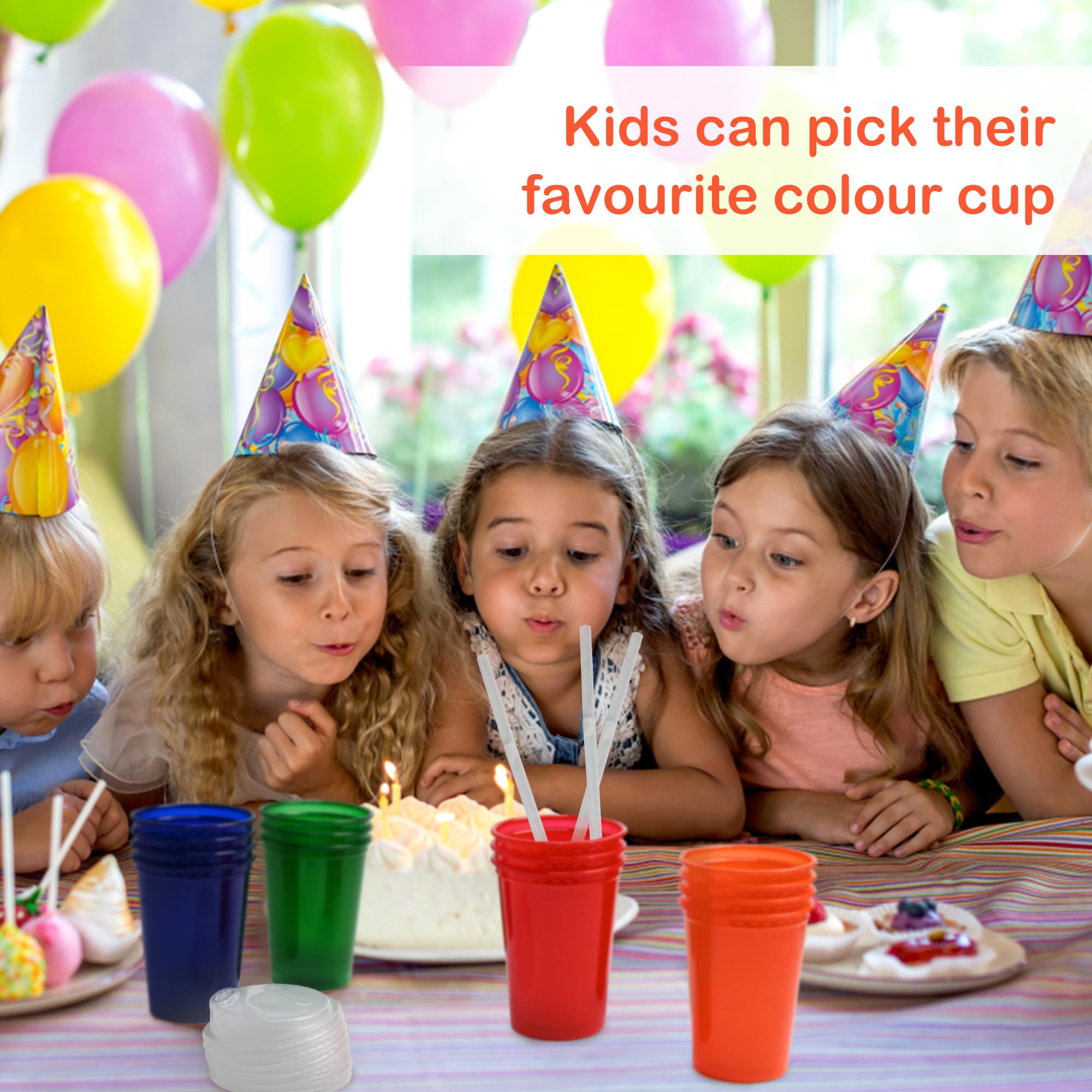 L LIKED 12 oz Sippy Cups 20-Pack: Spill-Proof, BPA-Free, Assorted Colors