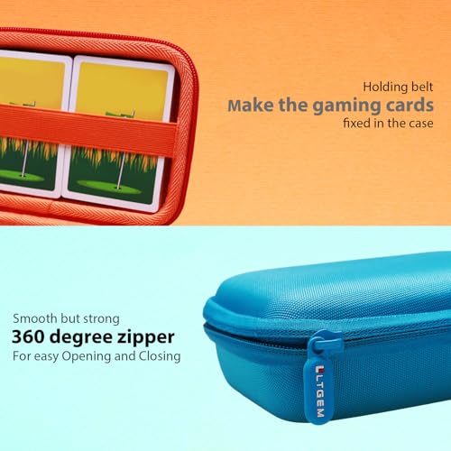 L LTGEM 300+ Card Game Case - Purple, Hard EVA, Fits Pokemon UNO Phase 10 and More (Case Only)