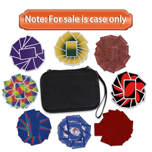 L LTGEM 300+ Card Game Case - Purple, Hard EVA, Fits Pokemon UNO Phase 10 and More (Case Only)