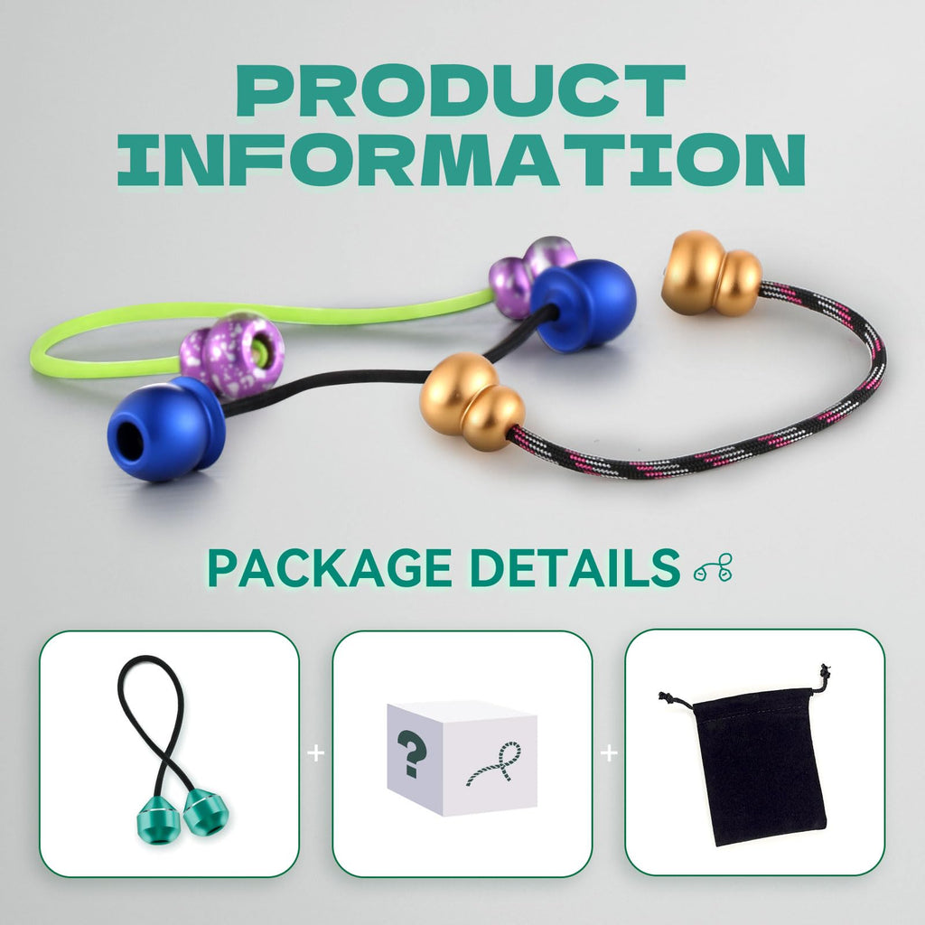 L-Shizuku UFO Begleri Fidget Beads – Aluminum Alloy Skill Toy with Extra Rope (Green)
