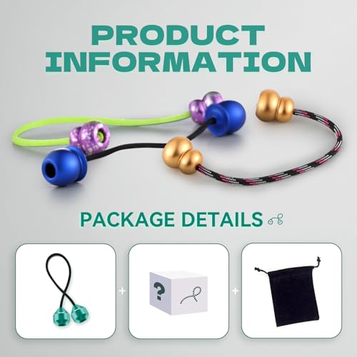 L-Shizuku UFO Begleri Fidget Beads – Aluminum Alloy Skill Toy with Extra Rope (Green)