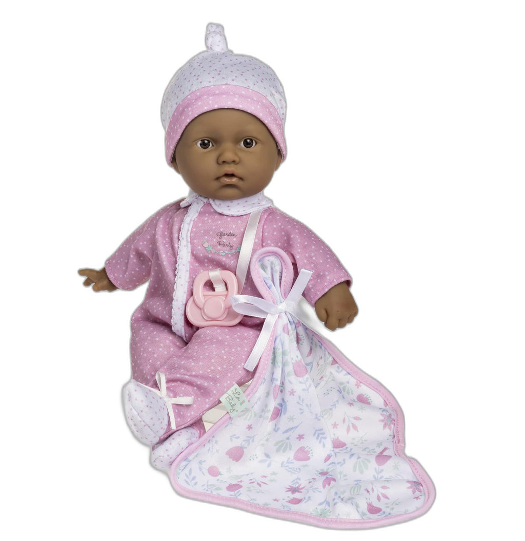 La Baby Hispanic 11-Inch Soft Body Baby Doll with Removable Outfit, Pacifier & Blanket
