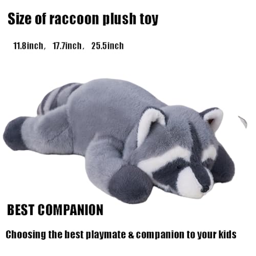 Labauxite Raccoon Plush Toy – 11.8 Inch Super Soft Stuffed Animal Body Pillow
