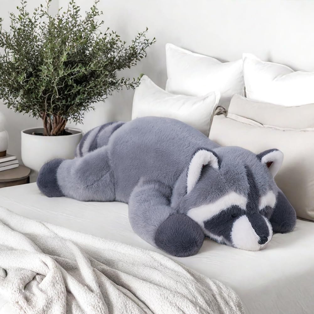 Labauxite Raccoon Plush Toy – 11.8 Inch Super Soft Stuffed Animal Body Pillow