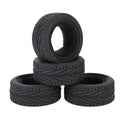 LAFEINA 65mm 1/10 RC On-Road Run-Flat Tires (4-Pack) for HSP, Tamiya, HPI, Kyosho