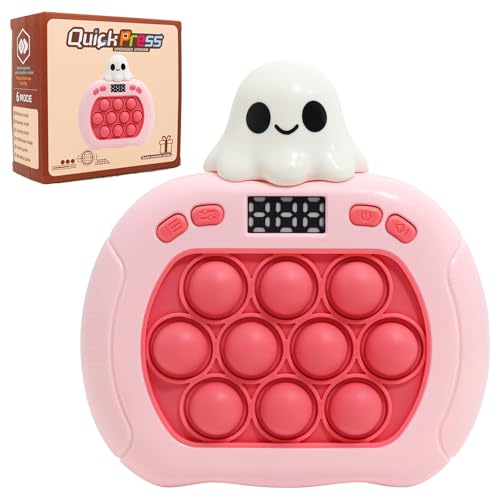 LAHAND Quick Push Bubble Game - Green Christmas Edition, 6 Game Modes Fidget Toy for Kids 3-12