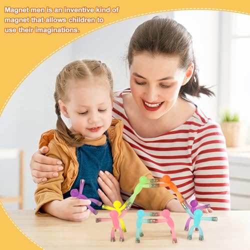 laleay 6-Pack Magnetic People Figures – Desk Decor, Travel Toys & Sensory Magnets
