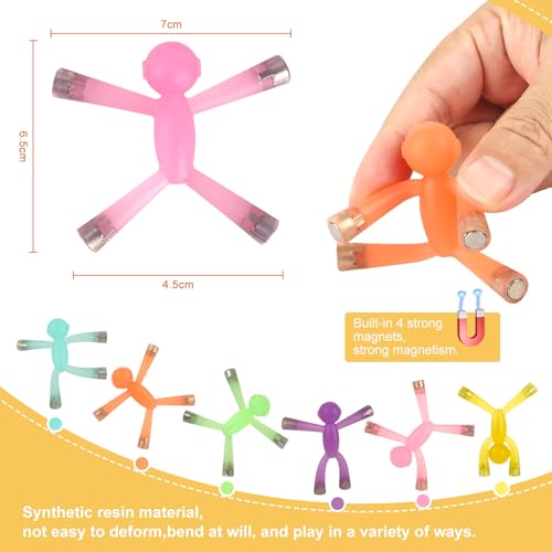 laleay 6-Pack Magnetic People Figures – Desk Decor, Travel Toys & Sensory Magnets
