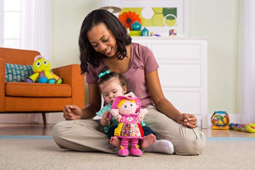 Lamaze My Friend Emily – Baby Sensory Doll with Crinkle Skirt and Rattle Flower