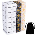 LAMJAM 48-Piece MTG Keyword & Counter Dice Set – Abilities Dice (+1/+1 & -1/-1) with Pouch