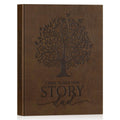 Lanpn Dad Life Story Journal – 300+ Prompts, Faux Leather Cover, 108 Pages – Guided Memory Keepsake for Fathers
