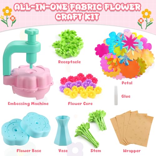 LansinLife DIY Flower Bouquet Kit for Girls – Creative Arts & Crafts Gift for Kids Ages 4-9
