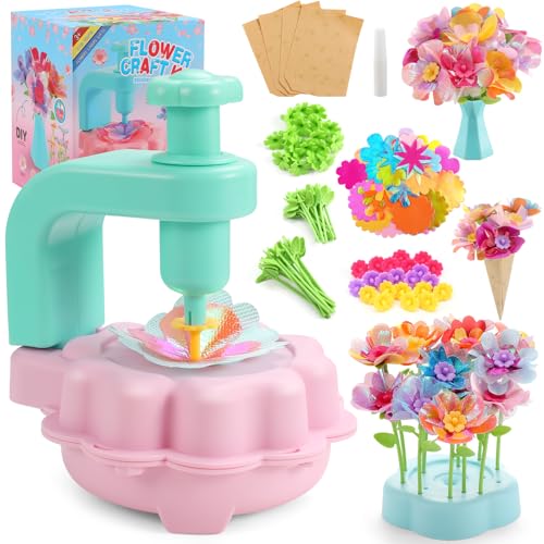 LansinLife DIY Flower Bouquet Kit for Girls – Creative Arts & Crafts Gift for Kids Ages 4-9
