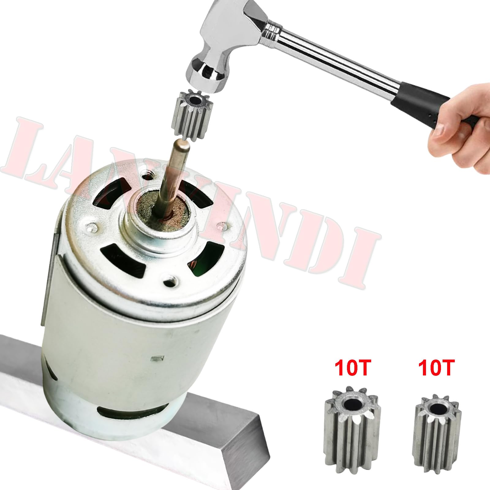 LANYINDI 12V 550 Motor 30000RPM High Torque DC Drive Motor Upgrade for Ride On Toys with 3 Gear Options