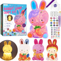 LAOESE Paint Your Own Bunny Lamp Kit – DIY Craft Night Light for Kids