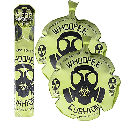 Large 12-Inch Whoopee Cushion 2-Pack by The Dreidel Company – Classic Fart Prank Toy for Parties