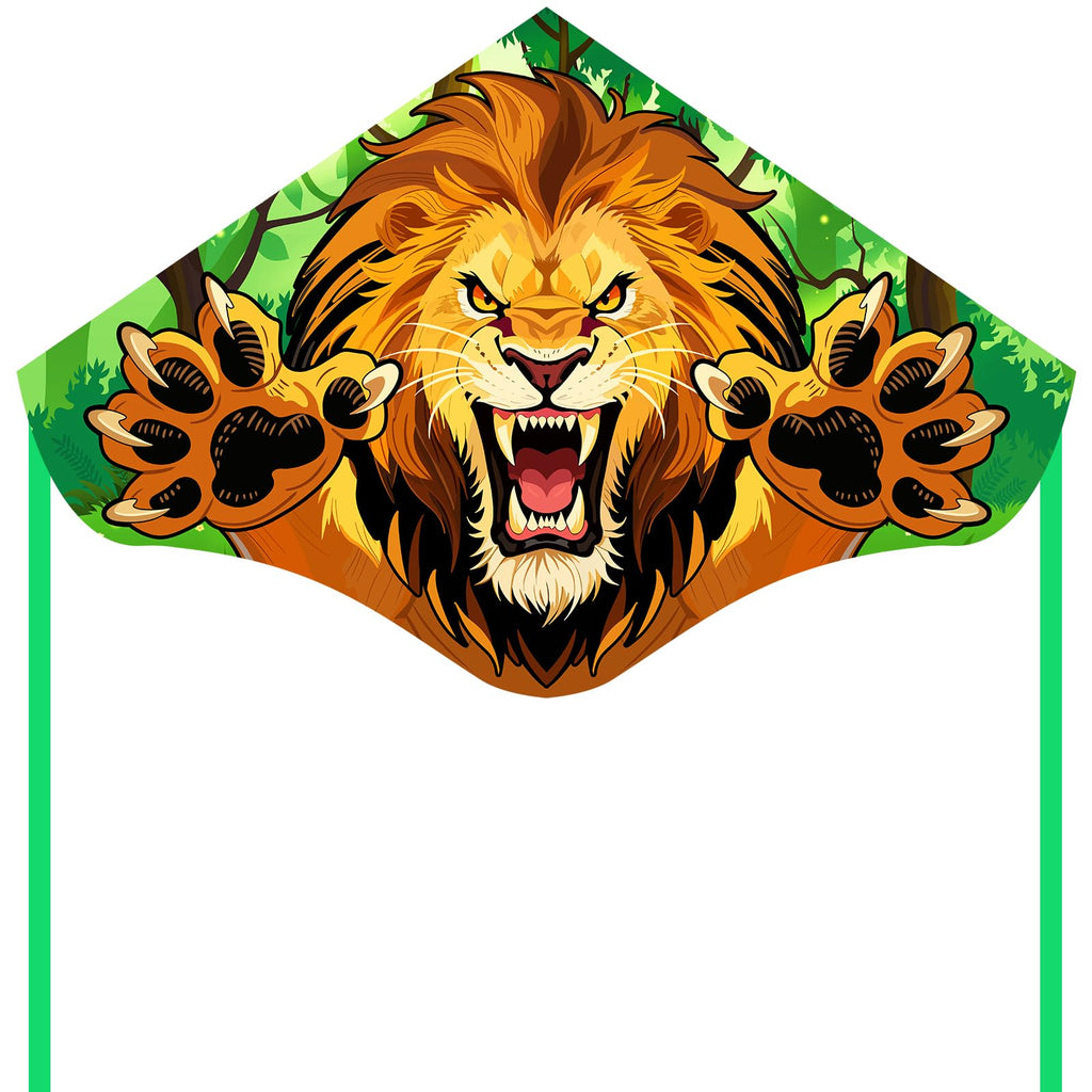 Large YFAFENGS Lion Kite for Kids & Adults – Easy to Fly, with Carry Bag