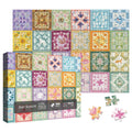 Larkipuzz Colorful Galaxy Collage 1000-Piece Jigsaw Puzzle – Bird, Deer, Squirrel, Pumpkin – Seasons of the Sky Collection